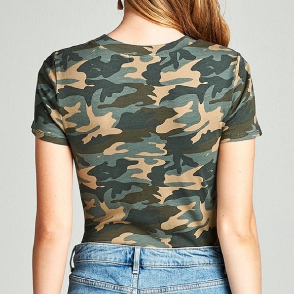 ARMY PRINT BODYSUIT - Picture 2 of 4